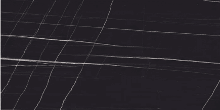 Sahara Noir porcelain slab large format porcelain tile installed on a wall, combining elegance with seamless design.