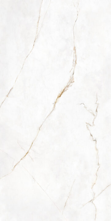 Dubai Gold porcelain slab with soft gold veining and satin finish, size 4ft x 9ft, made in Italy